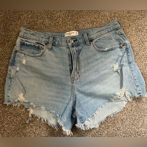 Abercrombie blue jean shorts